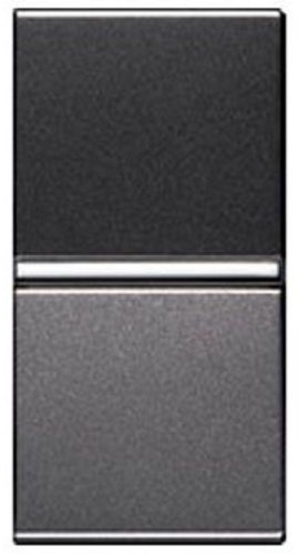 Выключатель кнопочный без рамки ABB Niessen Zenit 1-кл. 1 мод. N2104.7 AN антрацит картинка